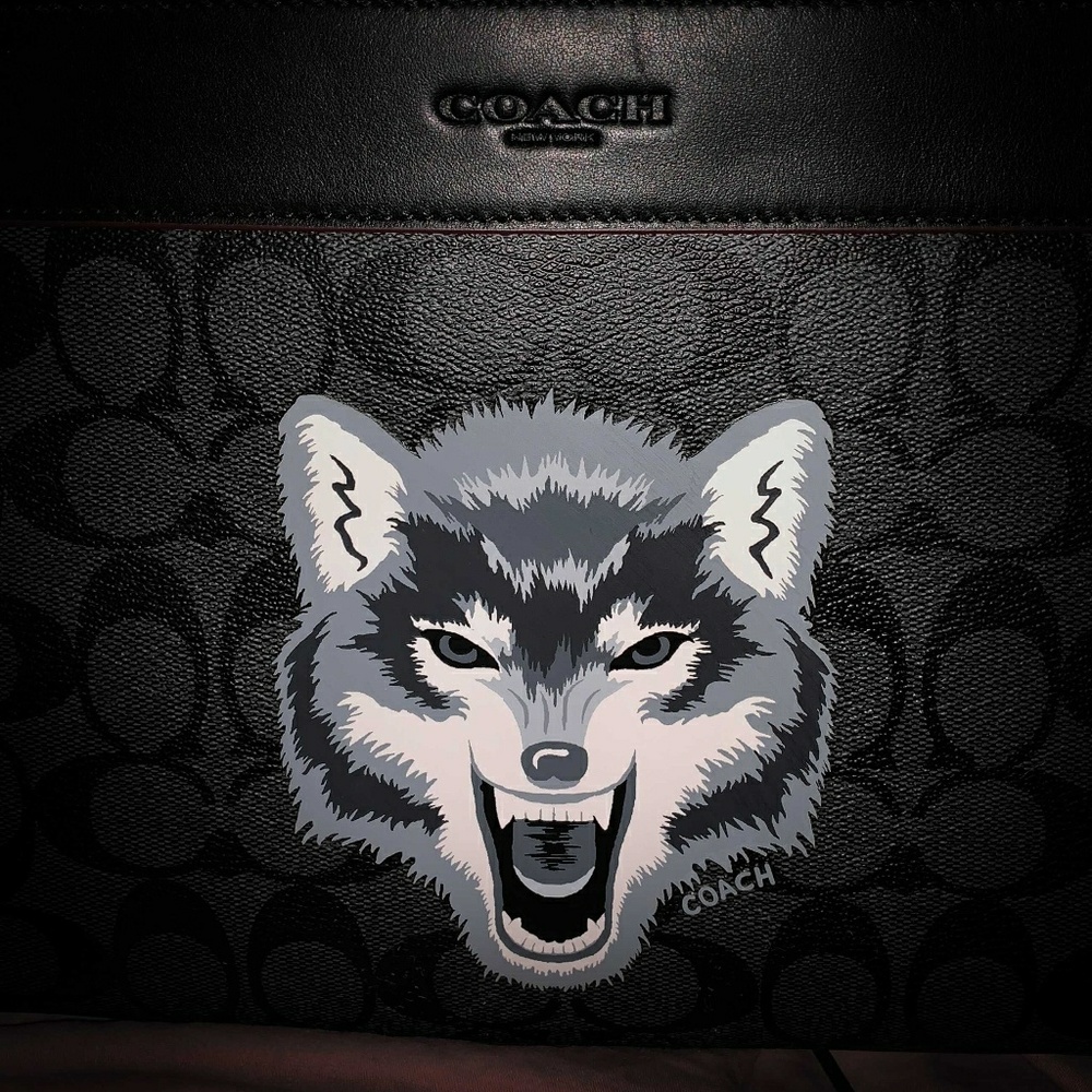 Coach Wolf Camera Bag Gem